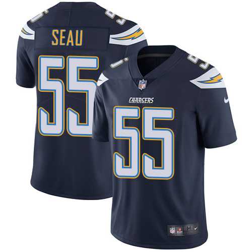 Nike San Diego Chargers #55 Junior Seau Navy Blue Team Color NFL Vapor Untouchable Limited Jersey,We sell and wholesale Nike San Diego Chargers #55 Junior Seau Navy Blue Team Color NFL Vapor Untouchable Limited Jersey on line form chian!